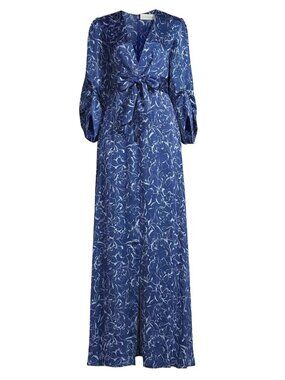 Sachin & Babi Women's Sz 10 Hobbs Floral Midi Dress With Balloon Sleeves